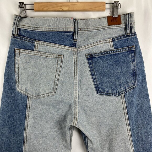 BDG Urban Outfitters Jessye Straight Spliced Two-Tone Jeans Women's Size 30 - Picture 4 of 10